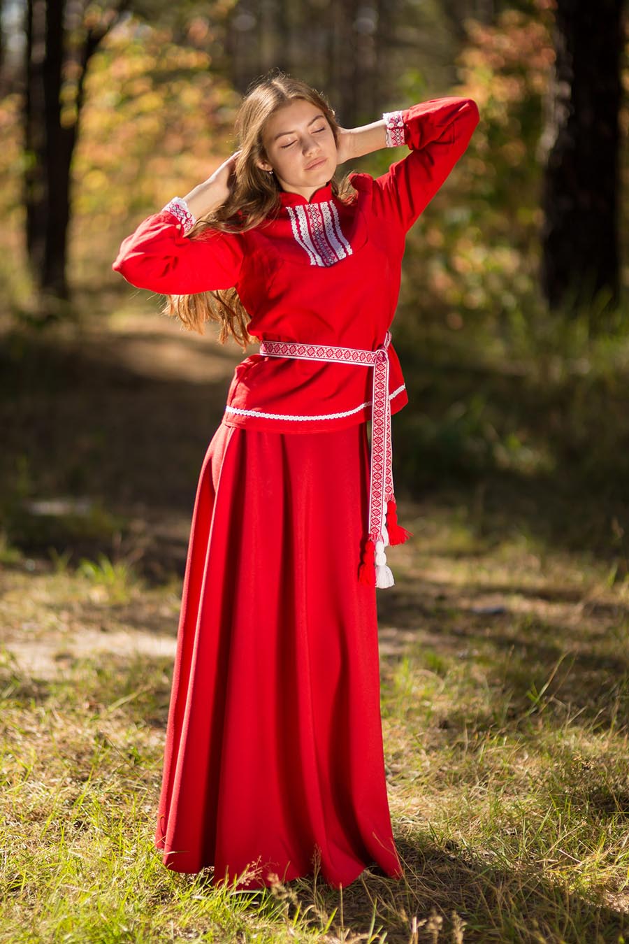 Underwear Women in Slavic costumes in Beihai