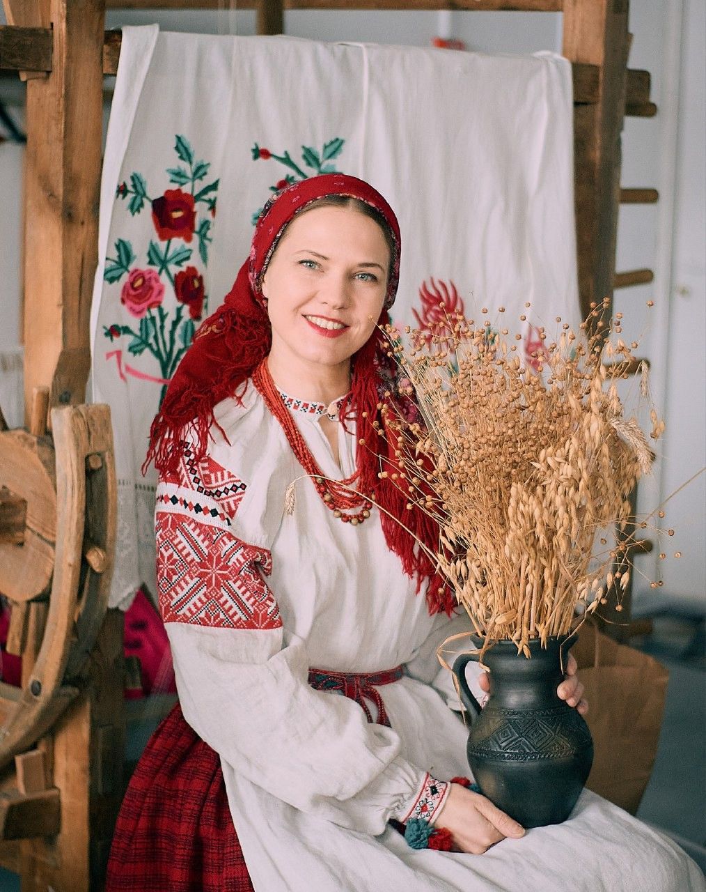 Women in Slavic costumes in Beihai